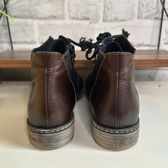 Remonte Genuine Leather Short Boots Size 37 6 D4378-16 - Picture 6 of 8